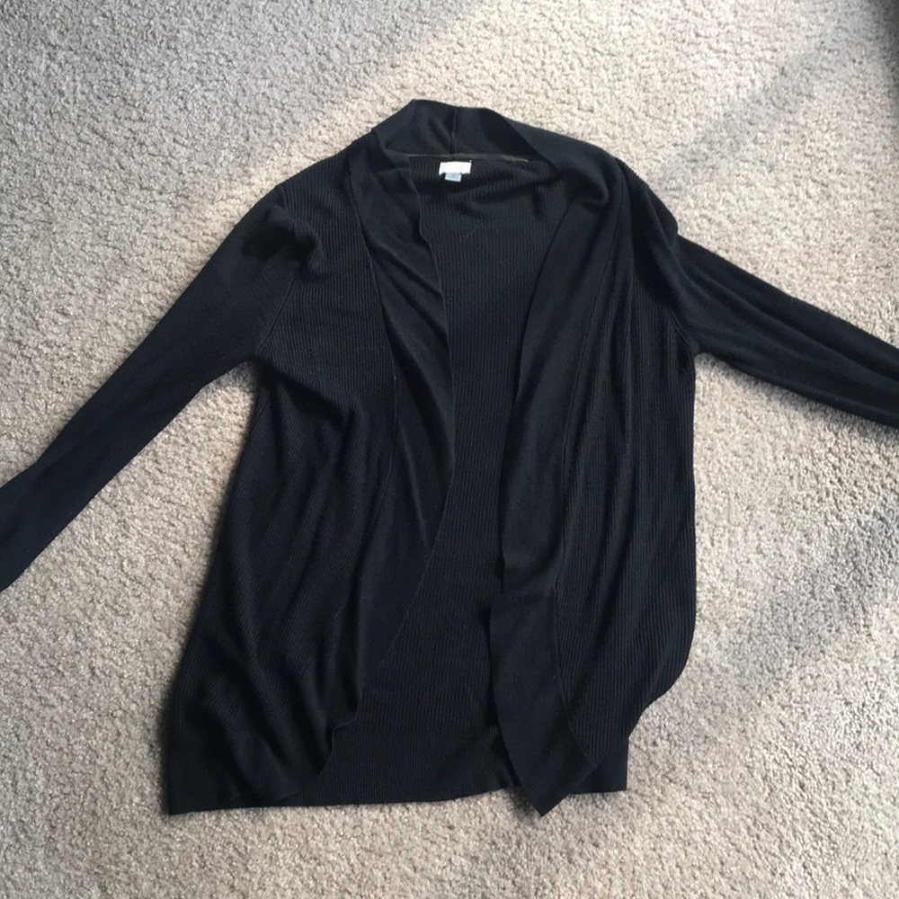 Black cardigan